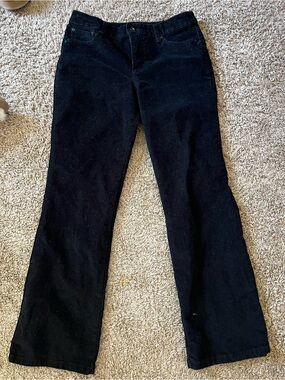 St. John's Bay Black Corduroy Flared Jeans